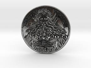 Lord Zeus says DEATH TO CRYPTOCURRENCY! XL in Antique Silver