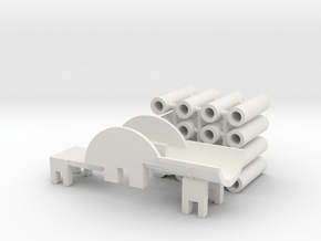 Broad Gauge Axles and Iron Duke Chassis V2 in White Natural Versatile Plastic
