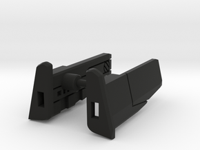 TF Earthrise Wheeljack Wing Set in Black Smooth Versatile Plastic: Small