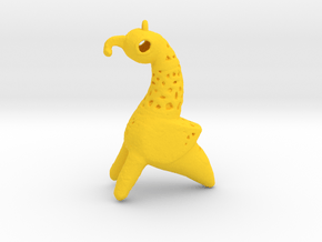 Bird Pendant in Yellow Smooth Versatile Plastic