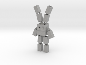 Space Bunny Robot in Aluminum
