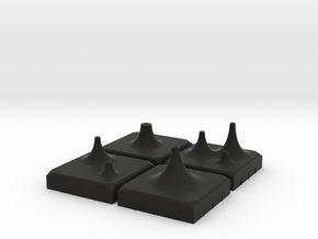 micromount set  in Black Smooth Versatile Plastic