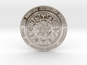 King Zodiac Coin of 9 Virtues in Rhodium Plated Brass