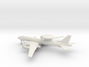 Tupolev Tu-126 Moss in White Natural Versatile Plastic: 1:500