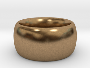 Ring Scaled 25 percent inner 33 percent outer in Natural Brass