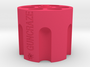 GunCraze Cylinder that holds 9mm D6 Bullet Dice in Pink Smooth Versatile Plastic