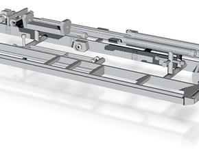 1/87th Roll Off Truck Body frame in Tan Fine Detail Plastic