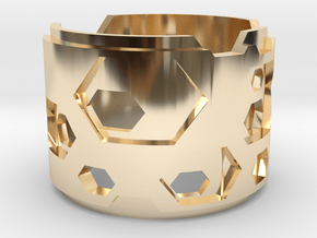 Bague Voyager in 14k Gold Plated Brass: 5 / 49