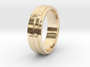 Bague Steel in 14k Gold Plated Brass: 5 / 49