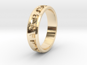 Bague Audius in 14k Gold Plated Brass: 5 / 49