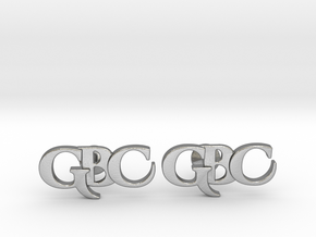Monogram Cufflinks GBC in Natural Silver