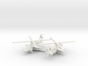 Bell 360 Invictus FARA Attack Helicopter (w/Gear) in White Natural Versatile Plastic: 6mm