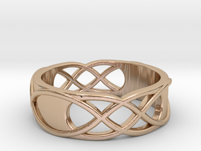 Double Infinity Ring in 9K Rose Gold : 5 / 49
