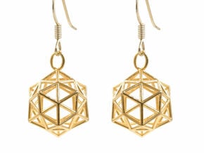 Conscious Crystal Earrings in 14k Gold Plated Brass