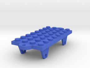 Building Block Chassis For Ho/00 Scale in Blue Smooth Versatile Plastic