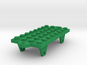 Building Block Chassis For Ho/00 Scale in Green Smooth Versatile Plastic