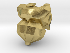 BR_Bulbasaur-Shiny01 in Natural Brass