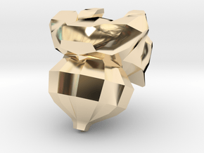 BR_Bulbasaur-Shiny01 in 14k Gold Plated Brass