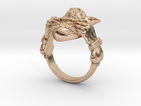 FP_0015_baby_yoda_claddagh_ring_US8 in 9K Rose Gold 