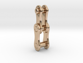 Bike chain [pendant] in 9K Rose Gold 