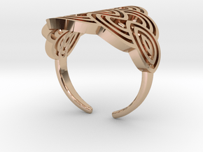 Art deco ark ring in 9K Rose Gold 
