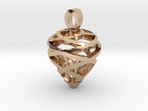 Pine cone [pendant] in 9K Rose Gold 