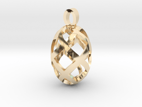 Seed openwork [pendant] in 9K Yellow Gold 