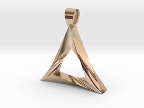 Impossible triangle [pendant] in 9K Rose Gold 