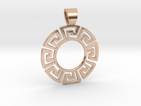 Pre-columbian sun [pendant] in 9K Rose Gold 