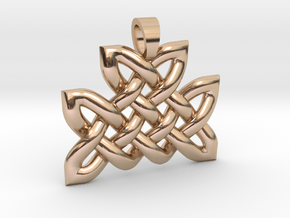 Celtic knot mountain [pendant] in 9K Rose Gold 