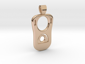 Can tab [pendant] in 9K Rose Gold 