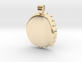 Recycled capsule [pendant] in 9K Yellow Gold 