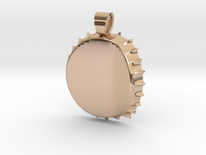 Recycled capsule [pendant] in 9K Rose Gold 