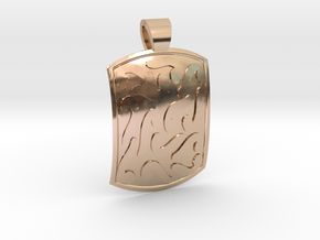 Ethnic comma-style [pendant] in 9K Rose Gold 
