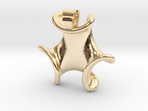 Trilob [pendant] in 9K Yellow Gold 