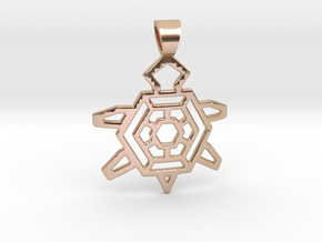 Native Turtle [pendant] in 9K Rose Gold 