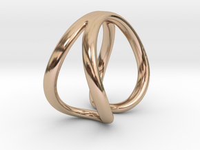 Infinity open ring in 9K Rose Gold 