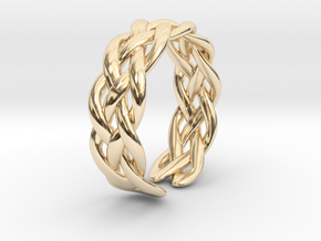 Celtic ring knot in 9K Yellow Gold 