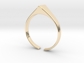 Langlifis ok heila ring in 9K Yellow Gold 