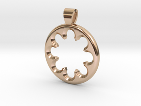 Rosette type 1 [pendant] in 9K Rose Gold 