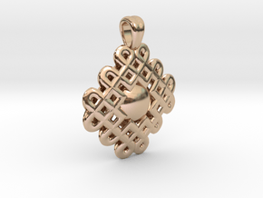 Encircled sphere [pendant] in 9K Rose Gold 