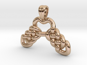 Balanced knot [pendant] in 9K Rose Gold 
