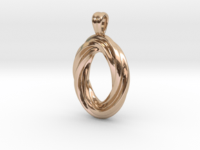 Twisted O [pendant] in 9K Rose Gold 