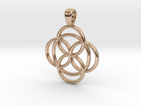 Celtic rose [pendant] in 9K Rose Gold 