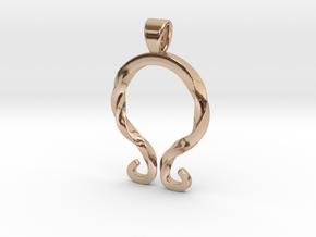 Omega [pendant] in 9K Rose Gold 