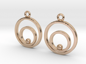 Circles and ball in 9K Rose Gold 