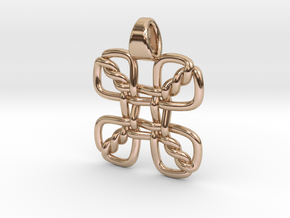 Clover knot in 9K Rose Gold 