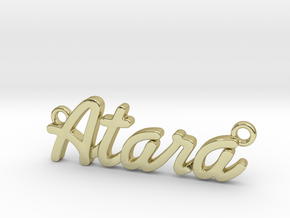 Name Pendant - Atara in 18k Gold Plated Brass