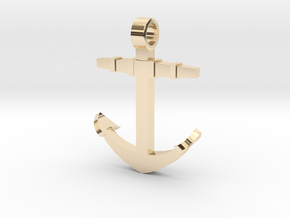 Boat anchor [pendant] in Vermeil