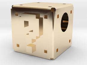 Question Cube [pendant] in Vermeil